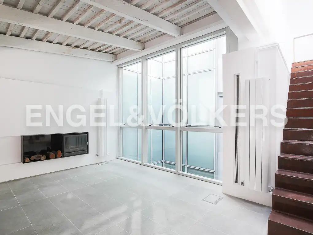 Wohnzimmer von Dachboden zur Miete in Valencia mit Klimaanlage, Heizung und Terrasse