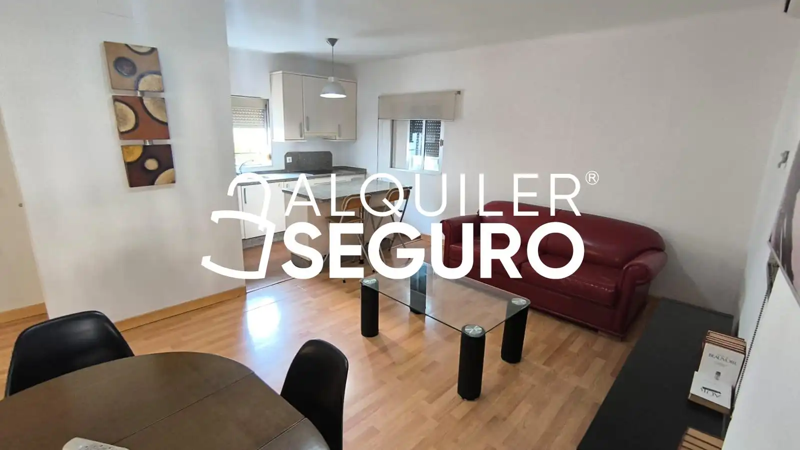 Living room of Study for rent in Sevilla  with Air Conditioner and Furnished