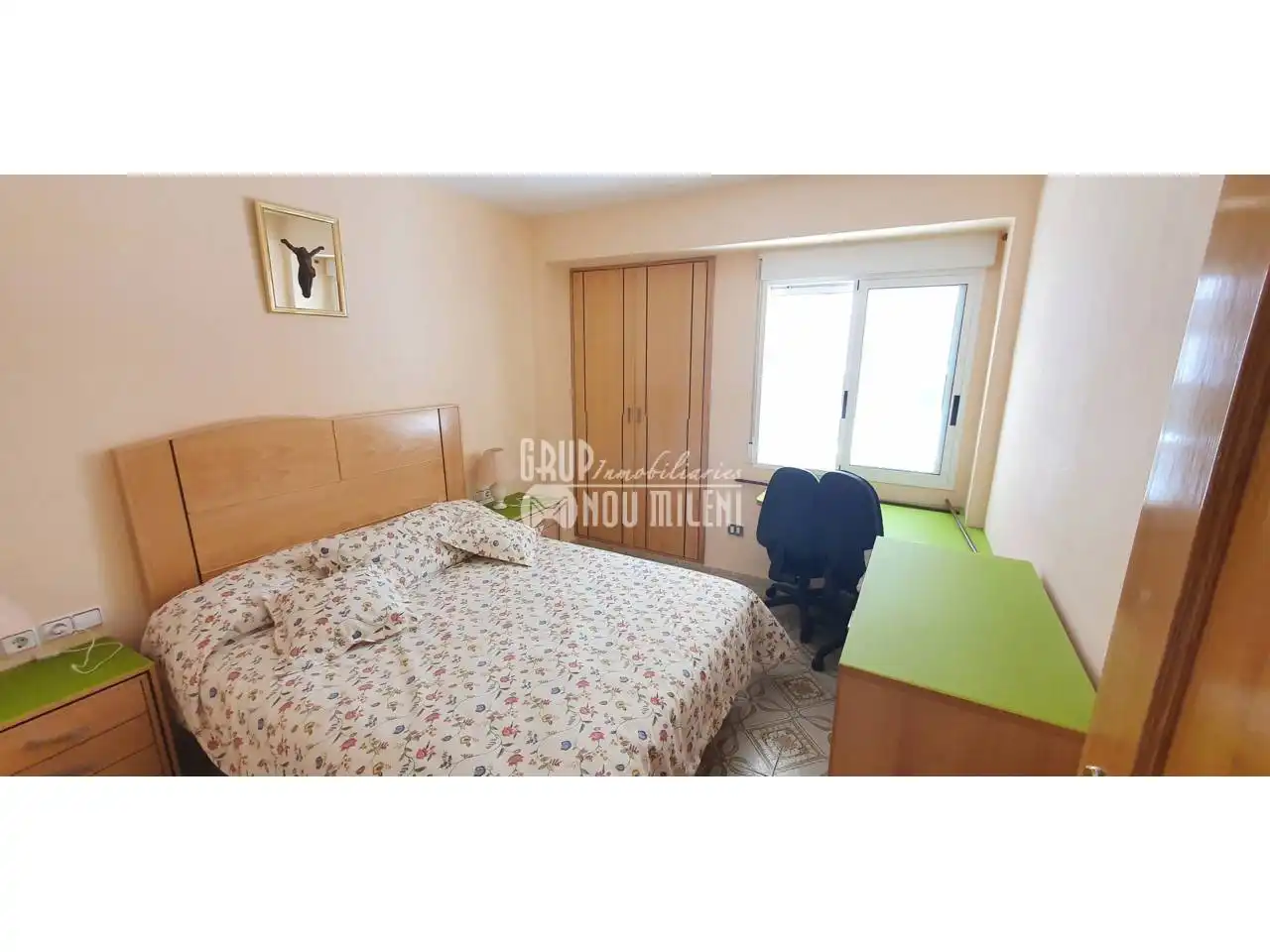 Bedroom of Apartments for rent in Valencia  with Air Conditioner, Heating and Terrace