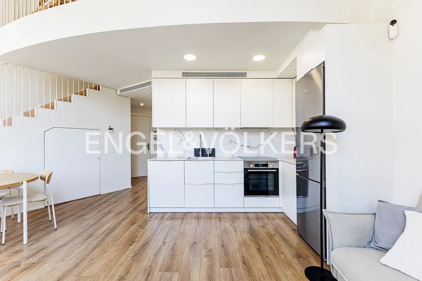 Kitchen of Duplexes for rent in Barcelona  with Air Conditioner, Heating and Private garden