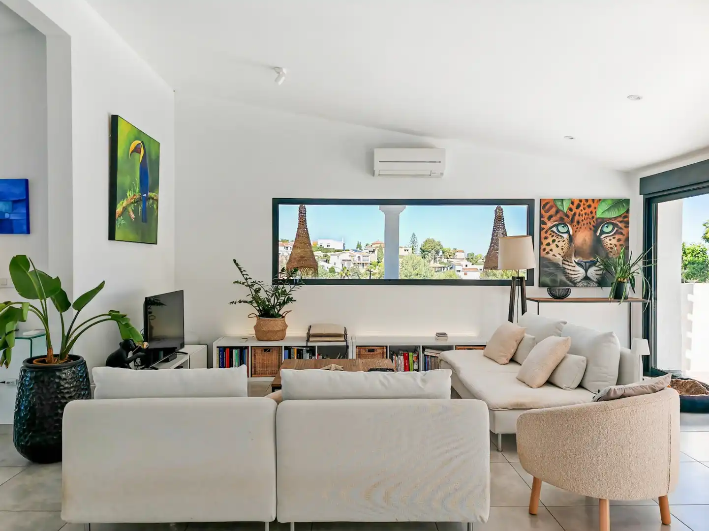 Living room of Houses for sale in Dénia  with Air Conditioner, Private garden and Terrace