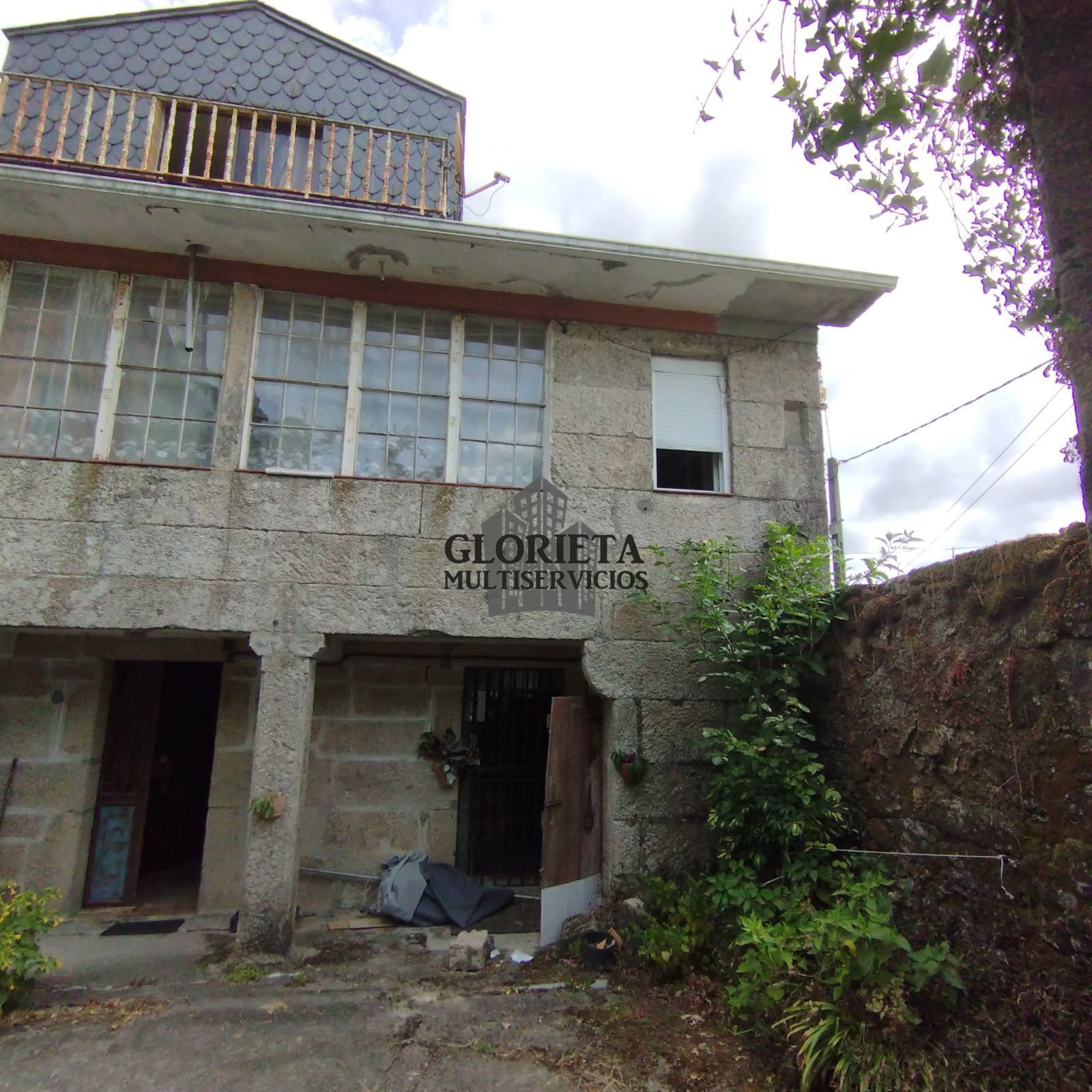 Vista exterior de Casa o xalet en venda en Pazos de Borbén amb Calefacció, Traster i Piscina