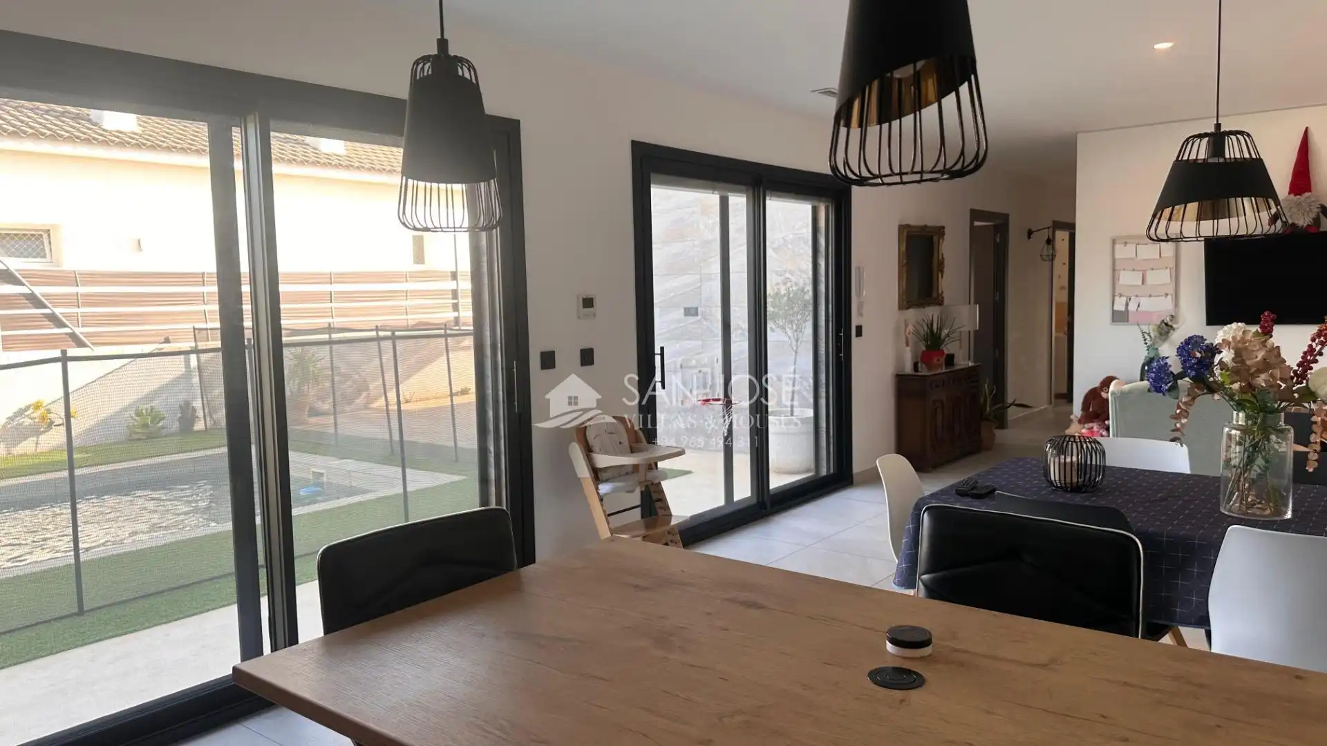 Sala d'estar de Casa o xalet de lloguer en Aspe amb Aire condicionat, Calefacció i Jardí privat