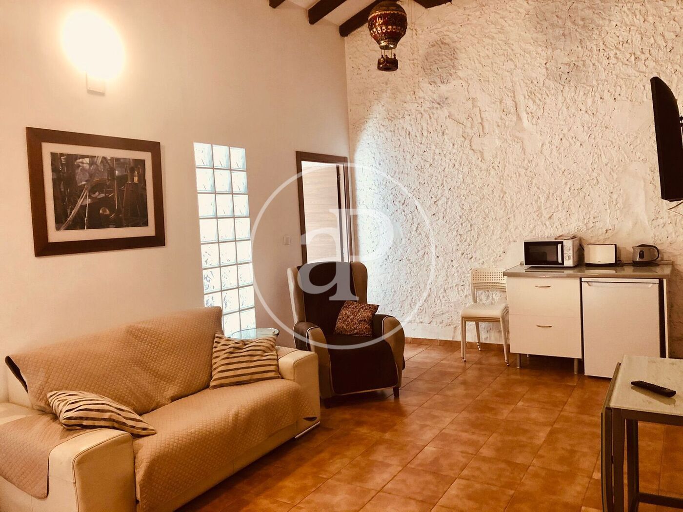 Sala d'estar de Pis de lloguer en Catarroja amb Aire condicionat, Calefacció i Moblat