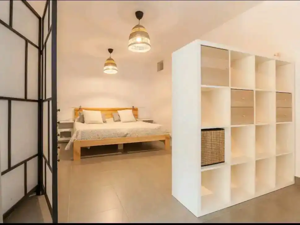 Schlafzimmer von Loft zur Miete in Vallromanes mit Klimaanlage, Abstellraum und Schwimmbad