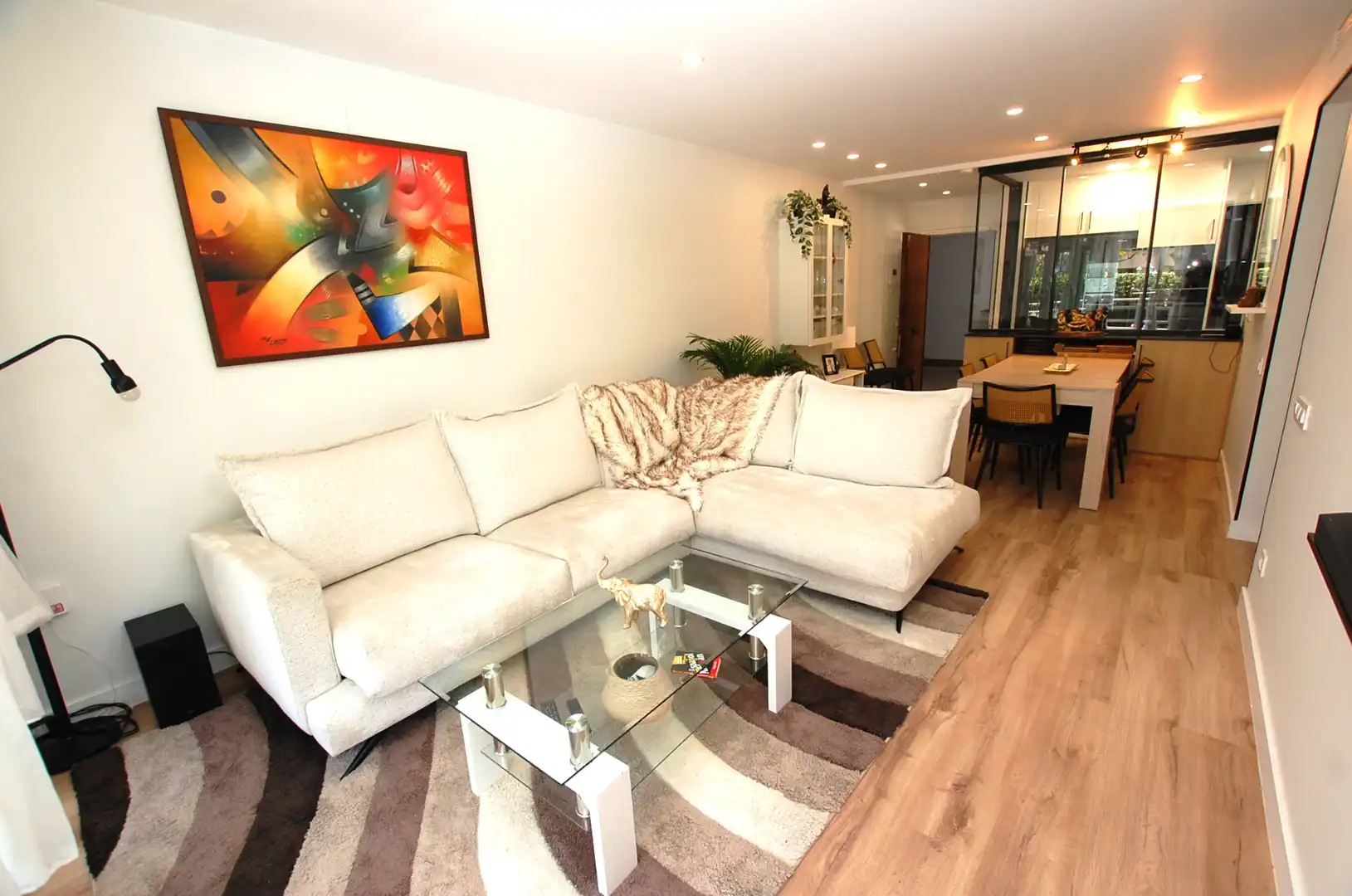 Sala d'estar de Pis en venda en Castelldefels amb Aire condicionat, Parquet i Terrassa