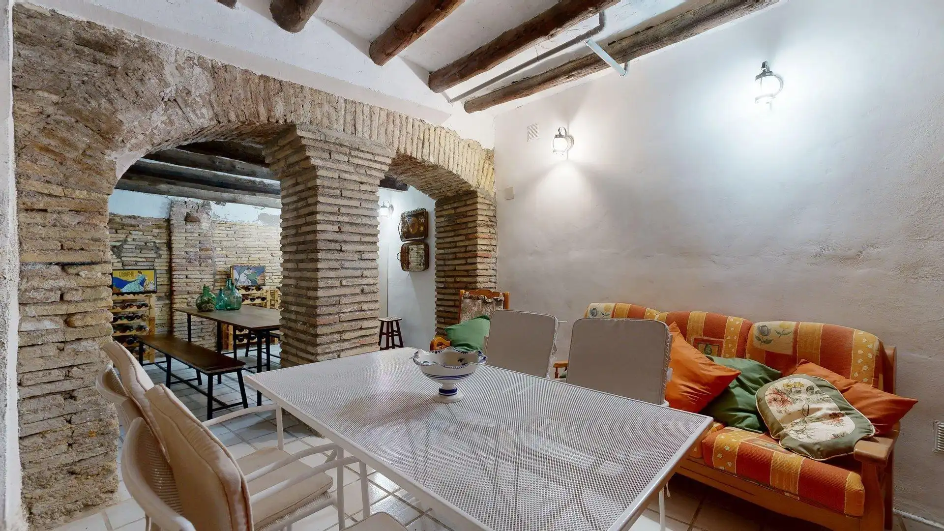 Comedor de Casa o chalet en venta en Magallón con Jardín privado, Terraza y Amueblado
