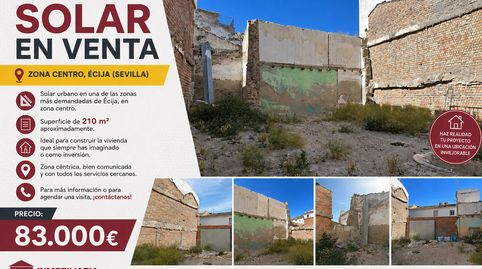 📍 VENTA DE SOLAR EN ZONA CENTRO, ÉCIJA (SEVILLA) 📍