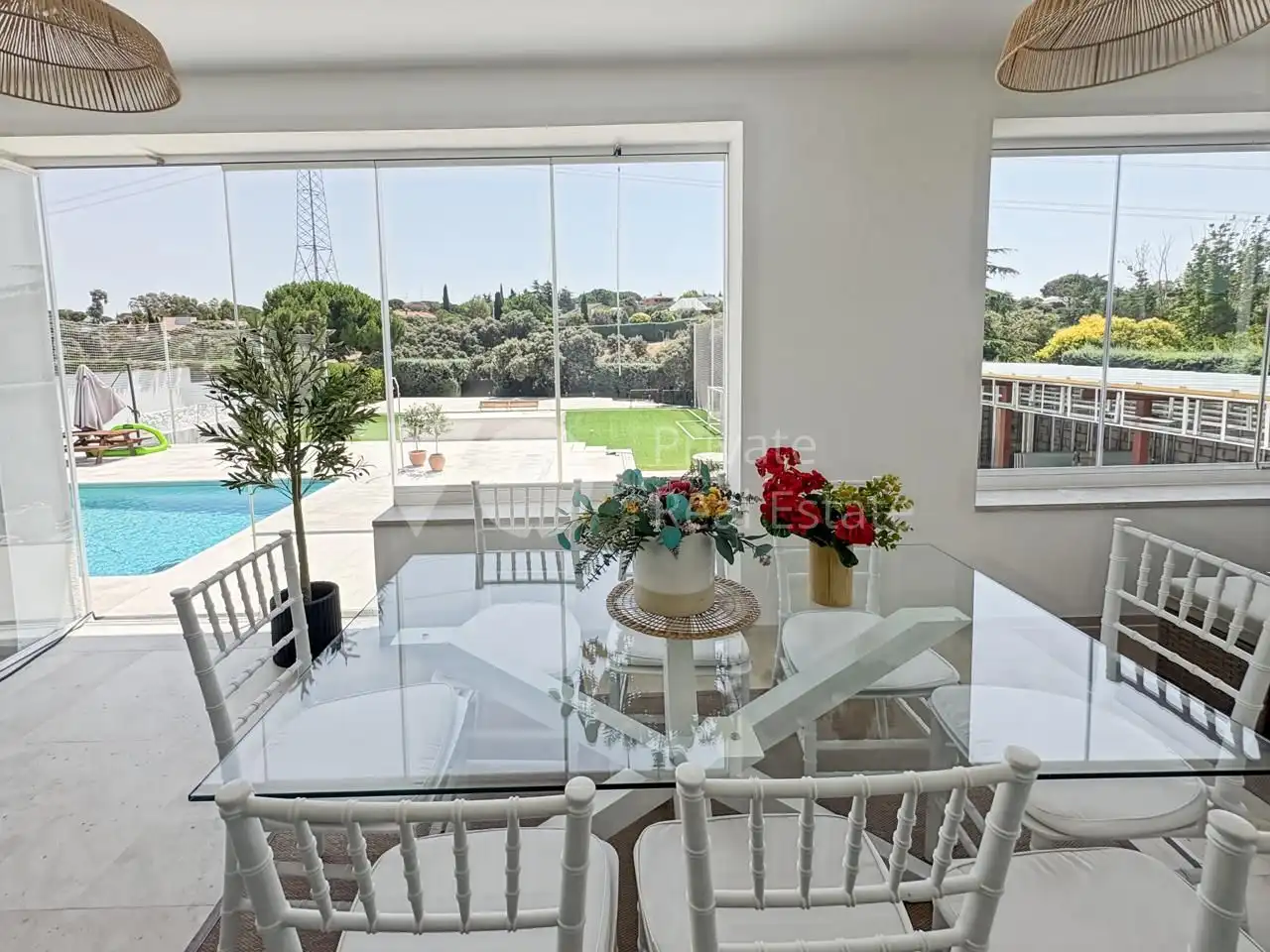 Dining room of Houses for sale in Boadilla del Monte  with Air Conditioner, Heating and Private garden