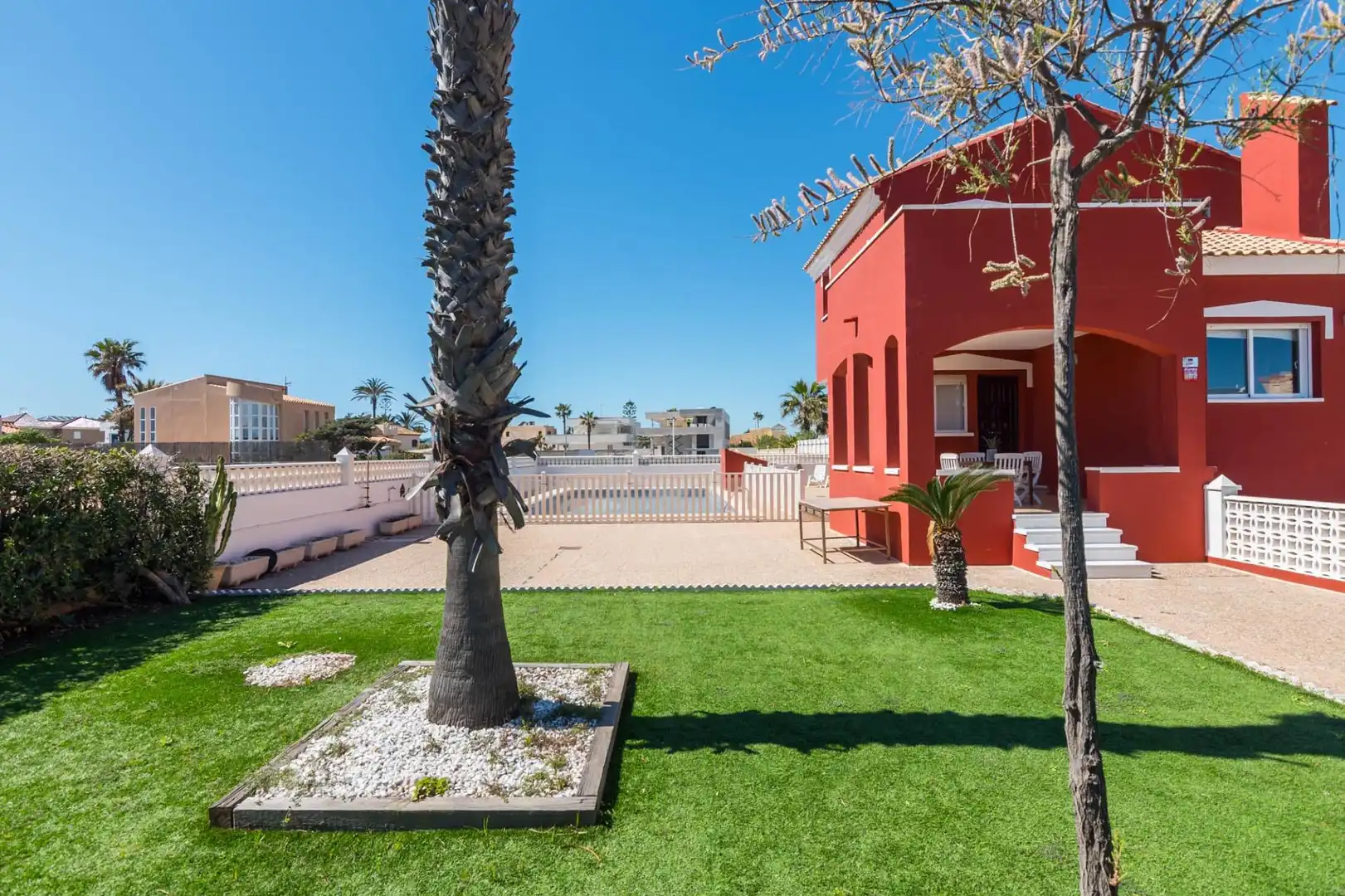 Terraza de Casa o chalet en venta en La Manga del Mar Menor con Aire acondicionado, Calefacción y Jardín privado