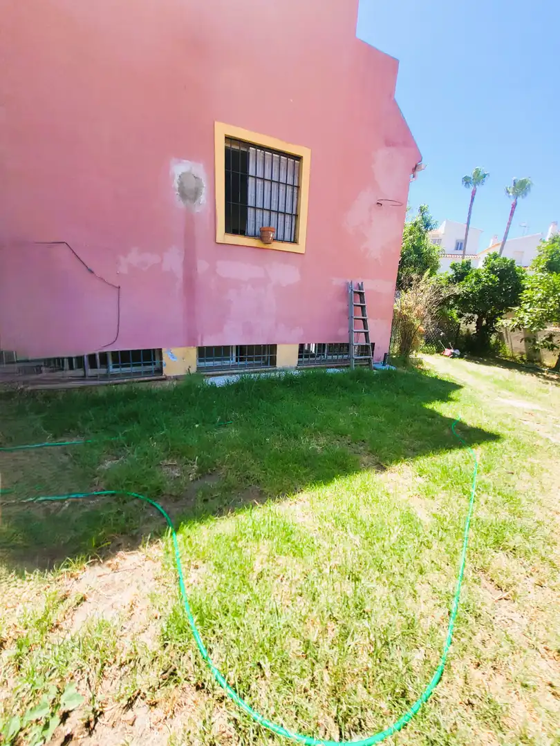 Exterior view of Detached homes for sale in Estepona  with Private garden and Terrace