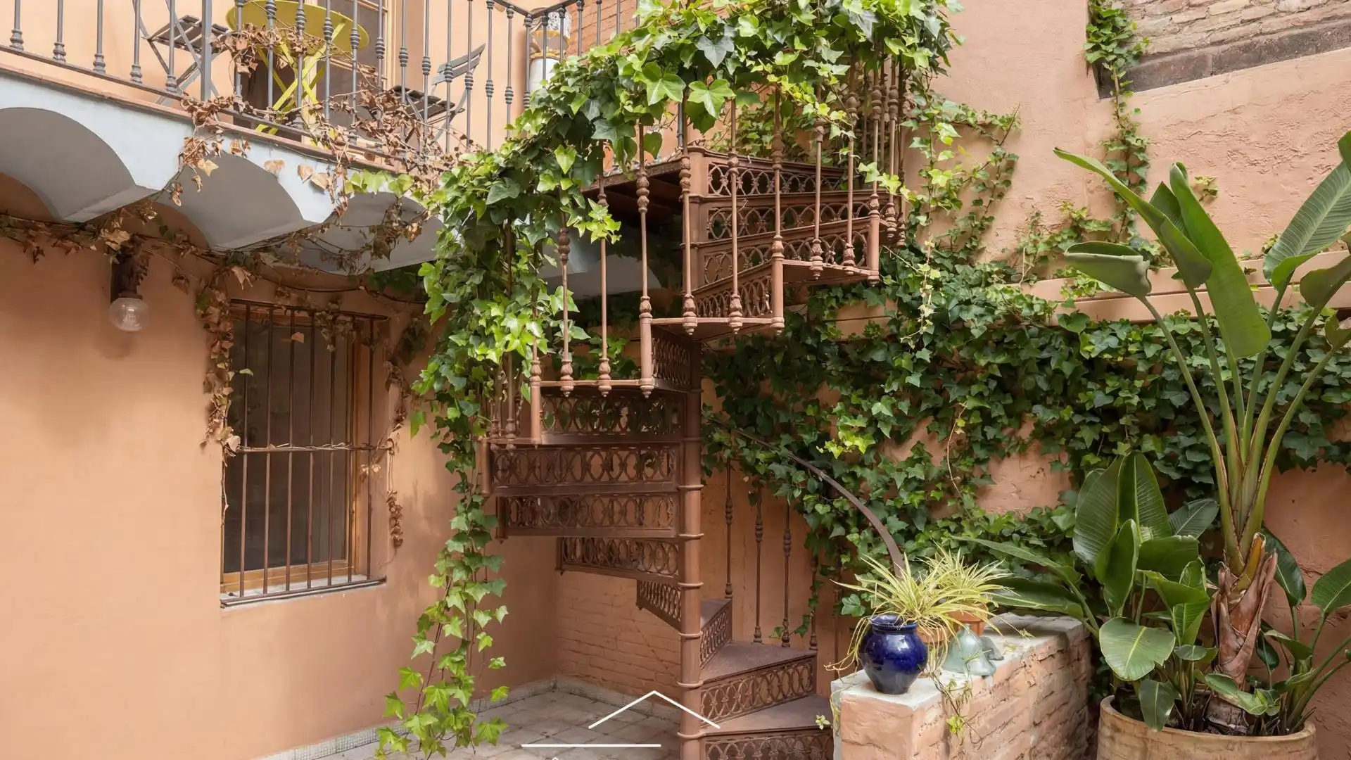 Balcony of Lofts for rent in  Barcelona Capital  with Air Conditioner, Private garden and Furnished