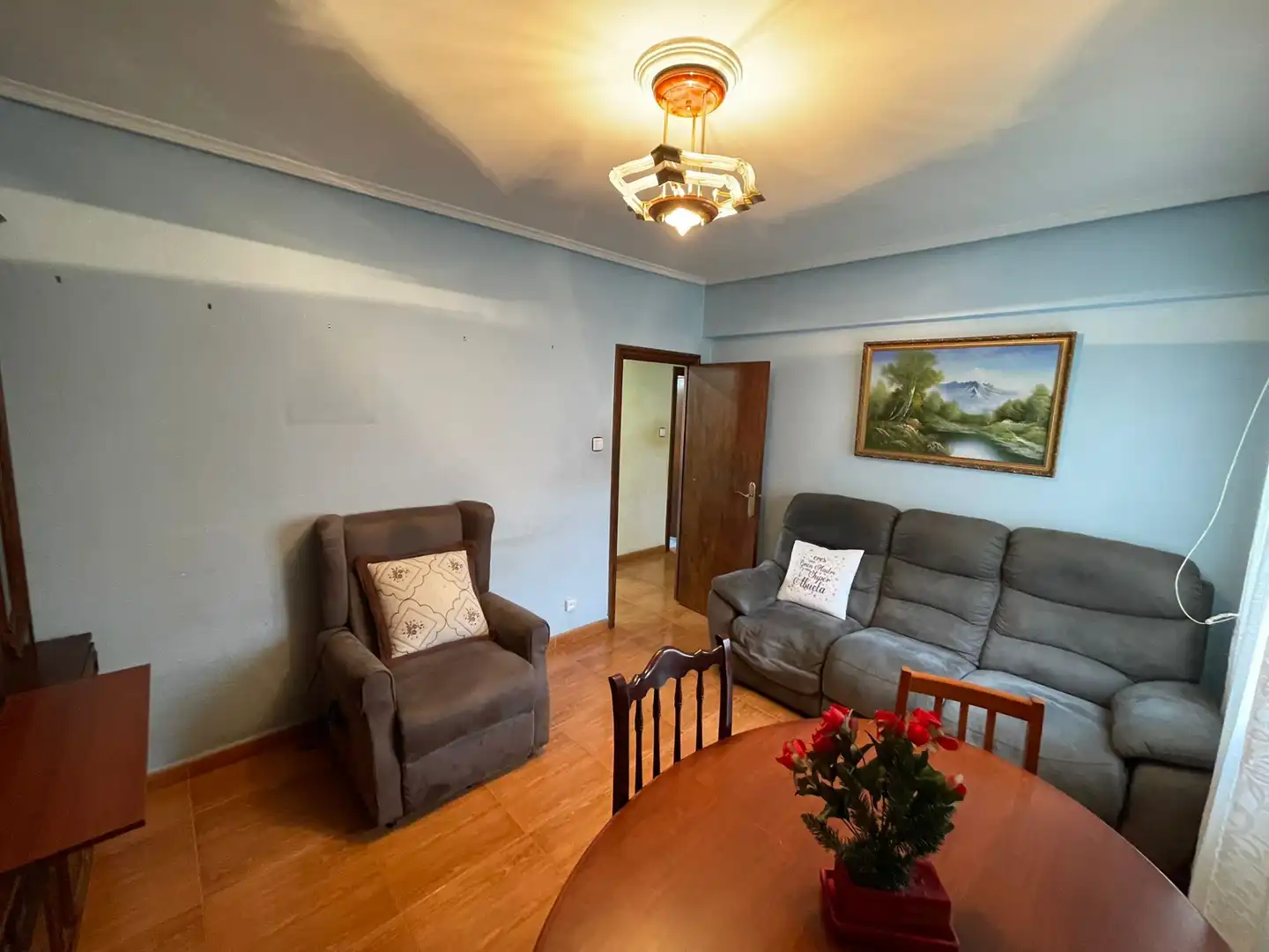 Sala de estar de Piso en venta en Barakaldo  con Calefacción, Amueblado y Horno