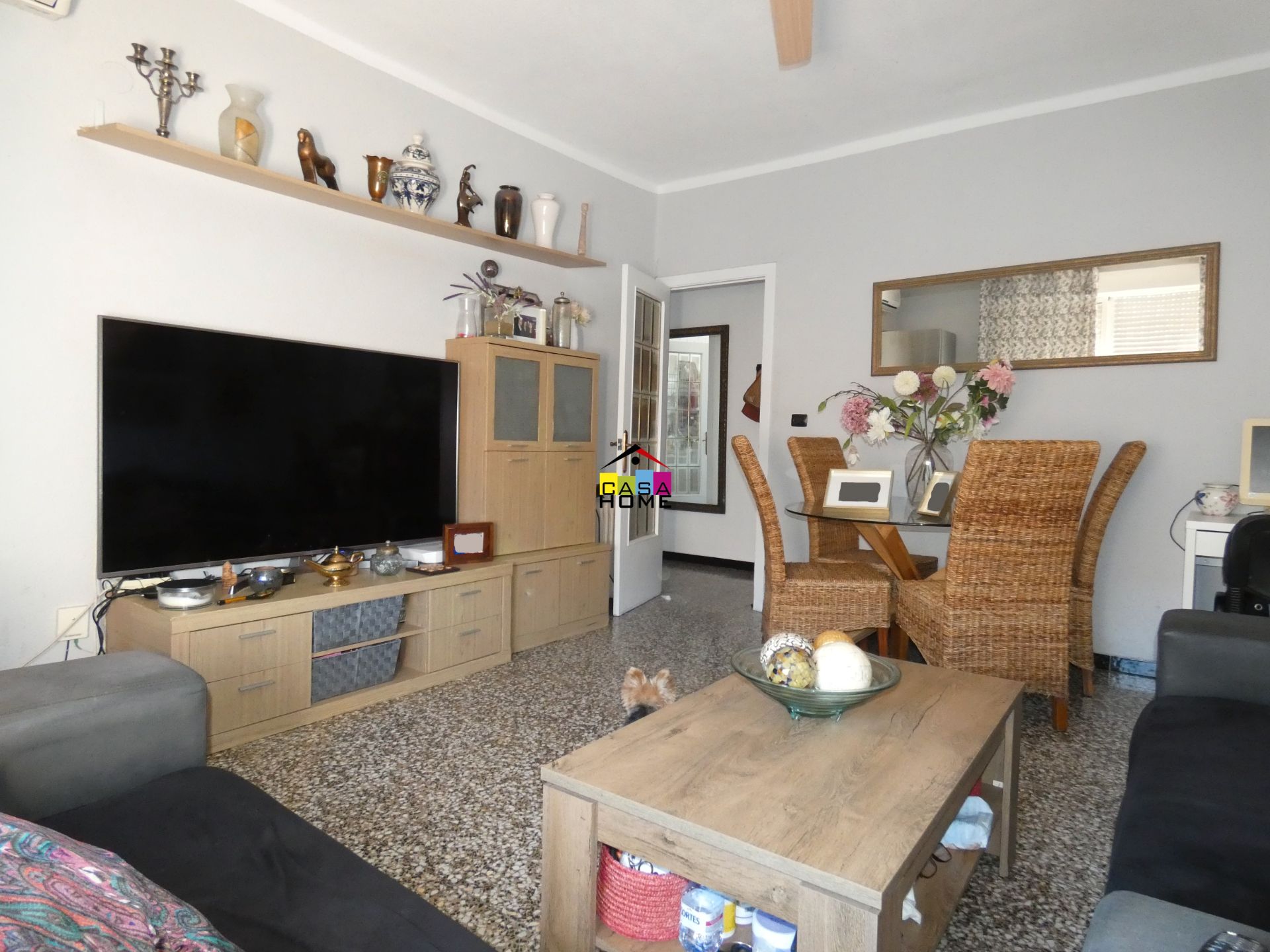 Living room of Flat for sale in Benicasim / Benicàssim  with Air Conditioner, Storage room and Balcony