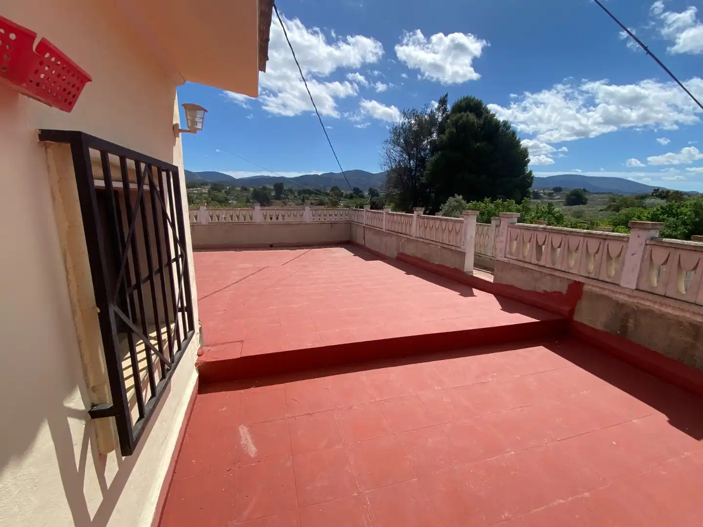 Terraza de Finca rústica en venta en Sax con Aire acondicionado, Calefacción y Jardín privado