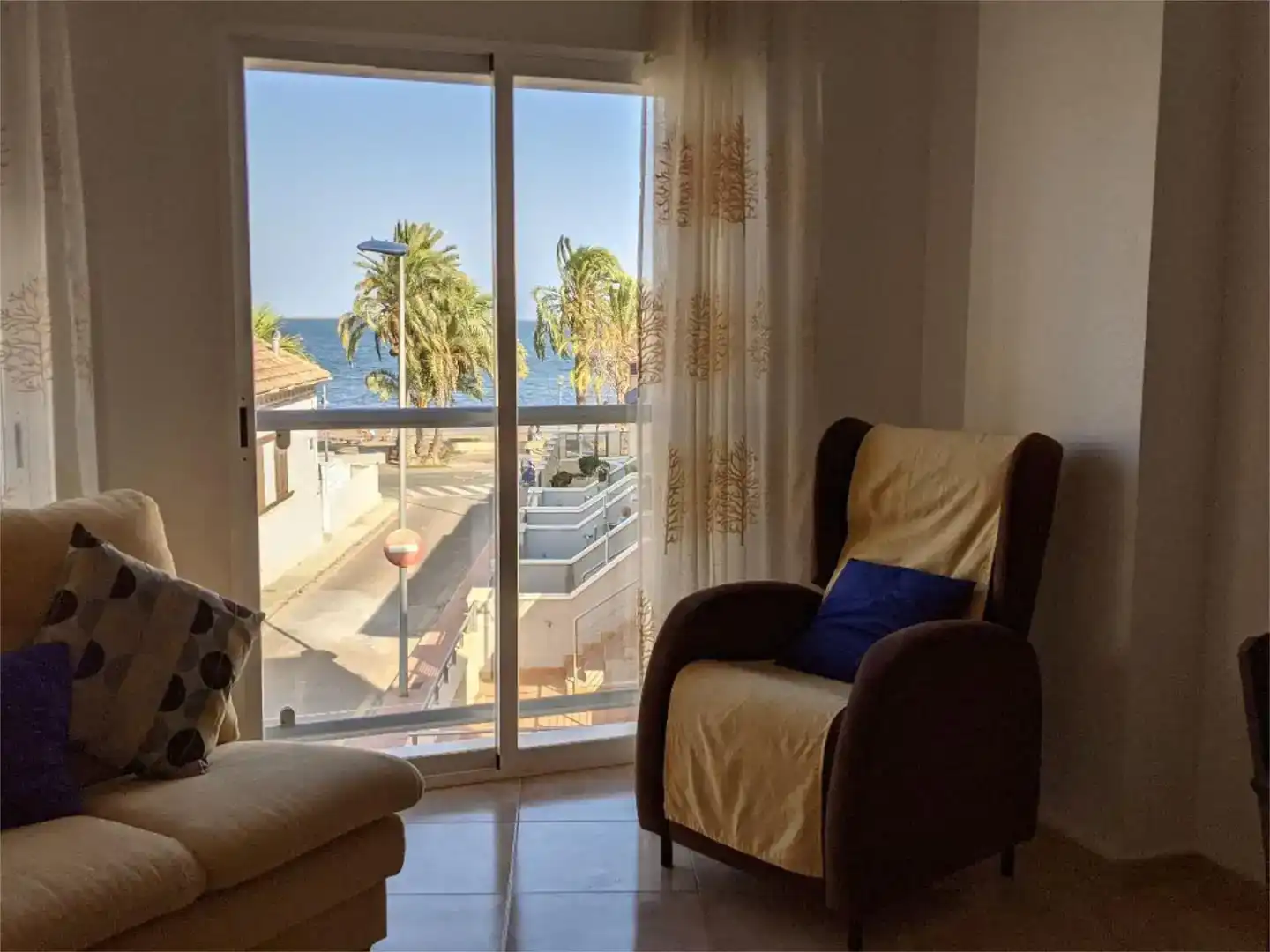 Sala de estar de Piso de alquiler en San Javier con Aire acondicionado y Amueblado
