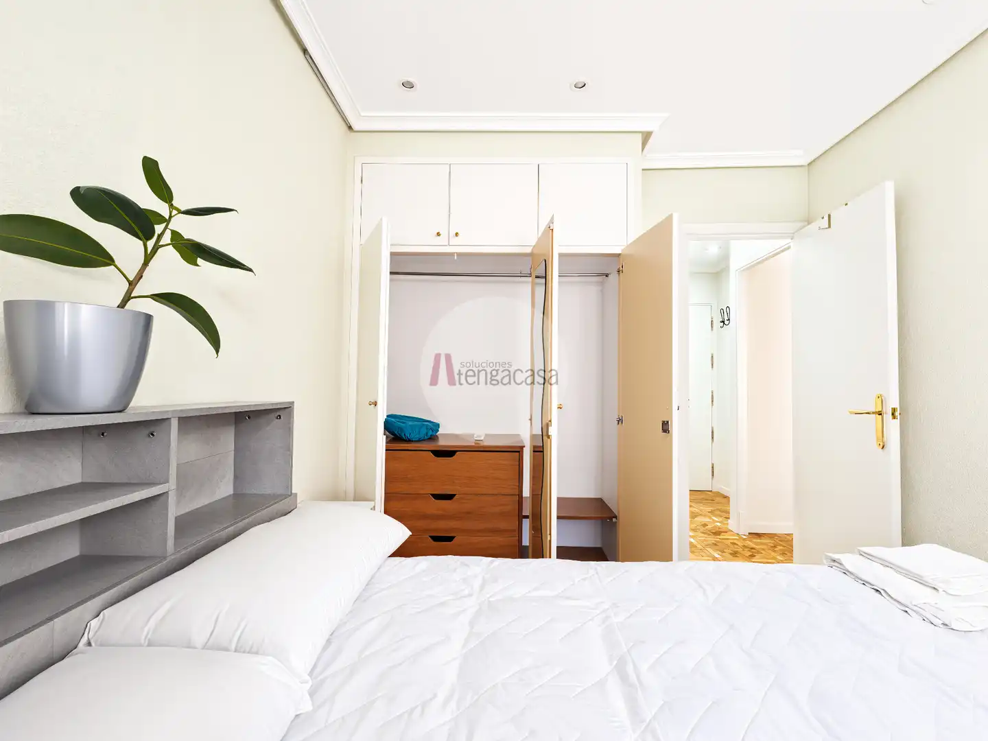 Habitación de Apartamento de alquiler en Madrid con Aire acondicionado, Calefacción y Terraza