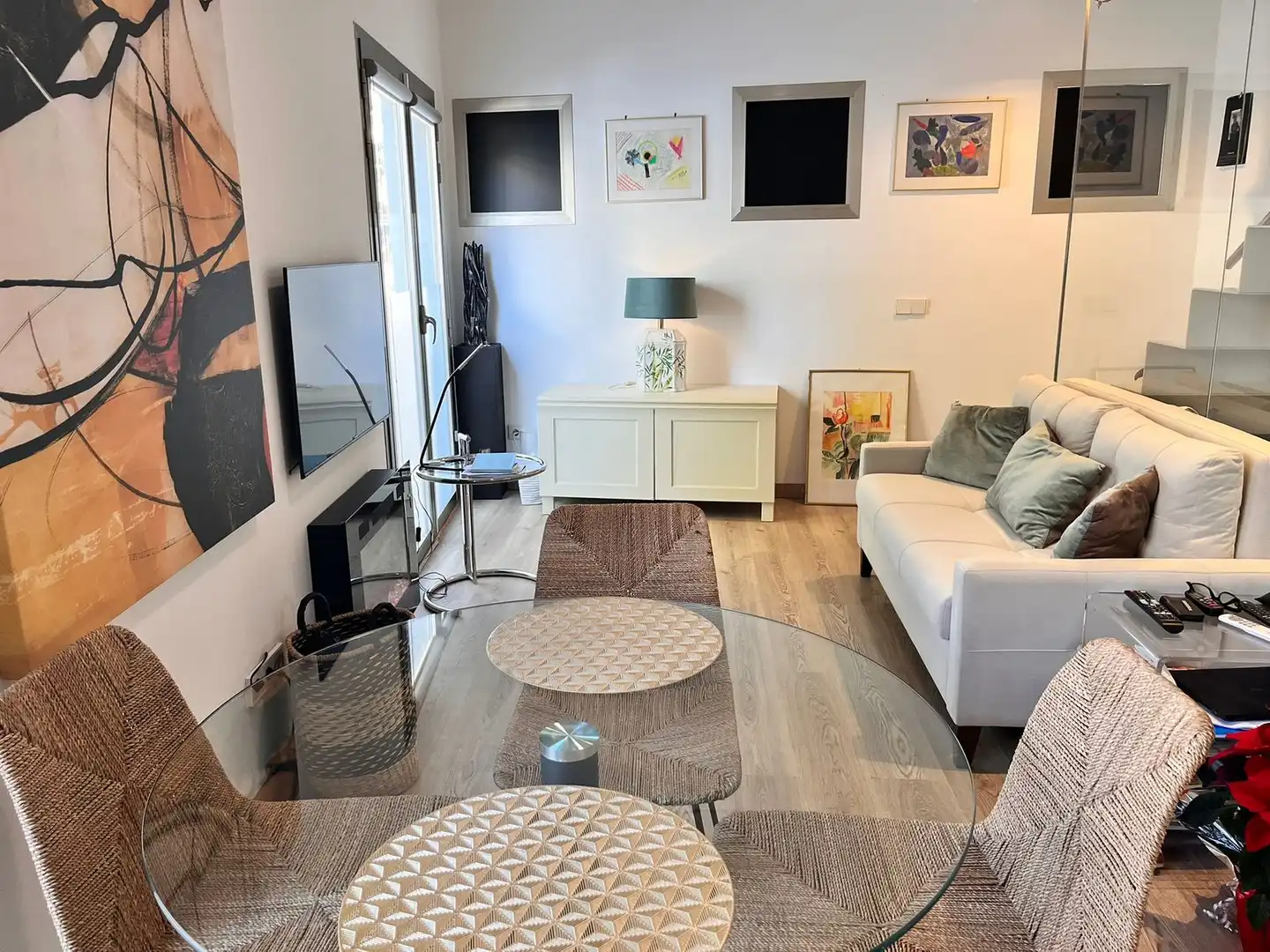 Sala de estar de Ático en venta en Marbella con Aire acondicionado y Terraza