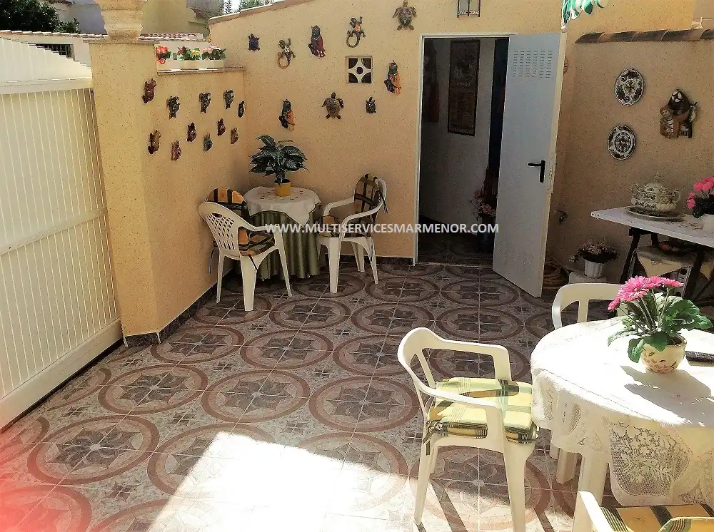 Terraza de Apartamento en venta en Los Alcázares con Aire acondicionado, Jardín privado y Amueblado