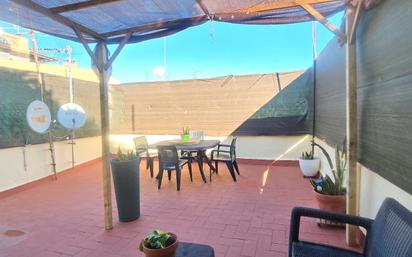 Terrace of Flat to rent in  Barcelona Capital  with Heating, Terrace and Furnished