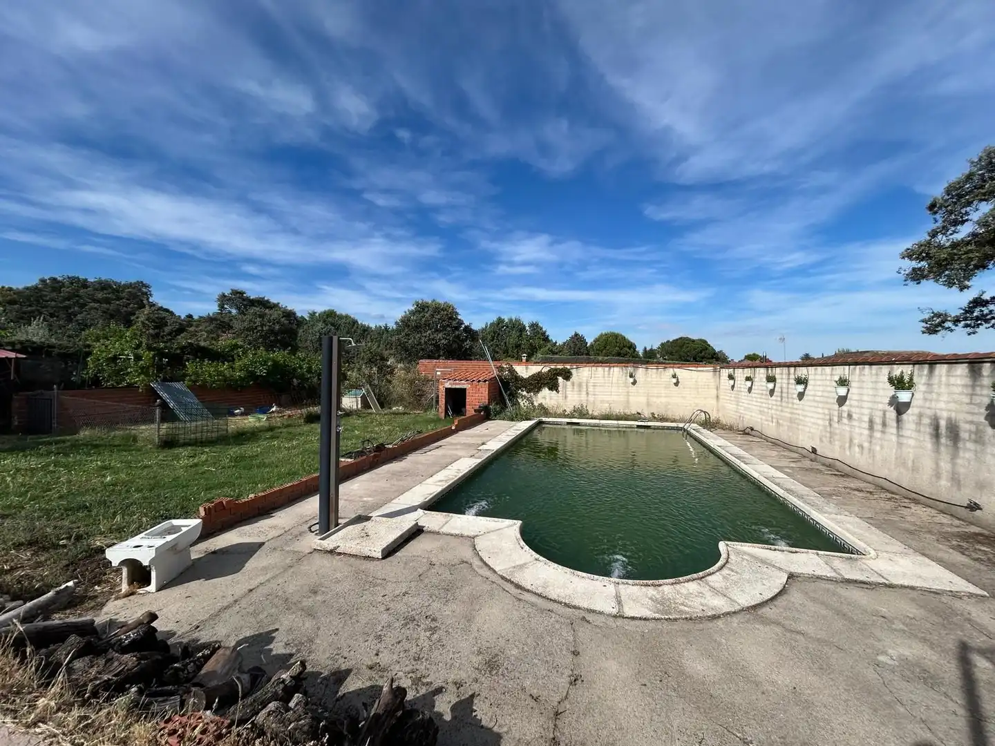 Piscina de Casa o chalet en venta en San Román de los Montes con Calefacción, Jardín privado y Piscina