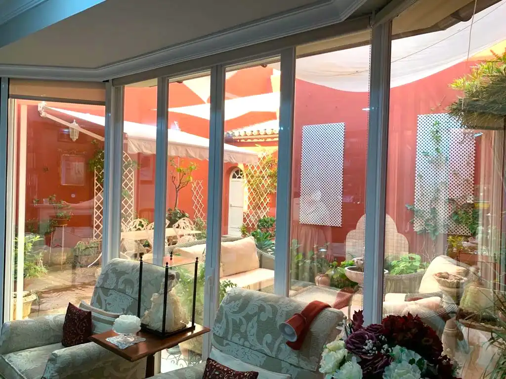 Terrassa de Casa o xalet en venda en El Puerto de Santa María amb Aire condicionat i Jardí privat