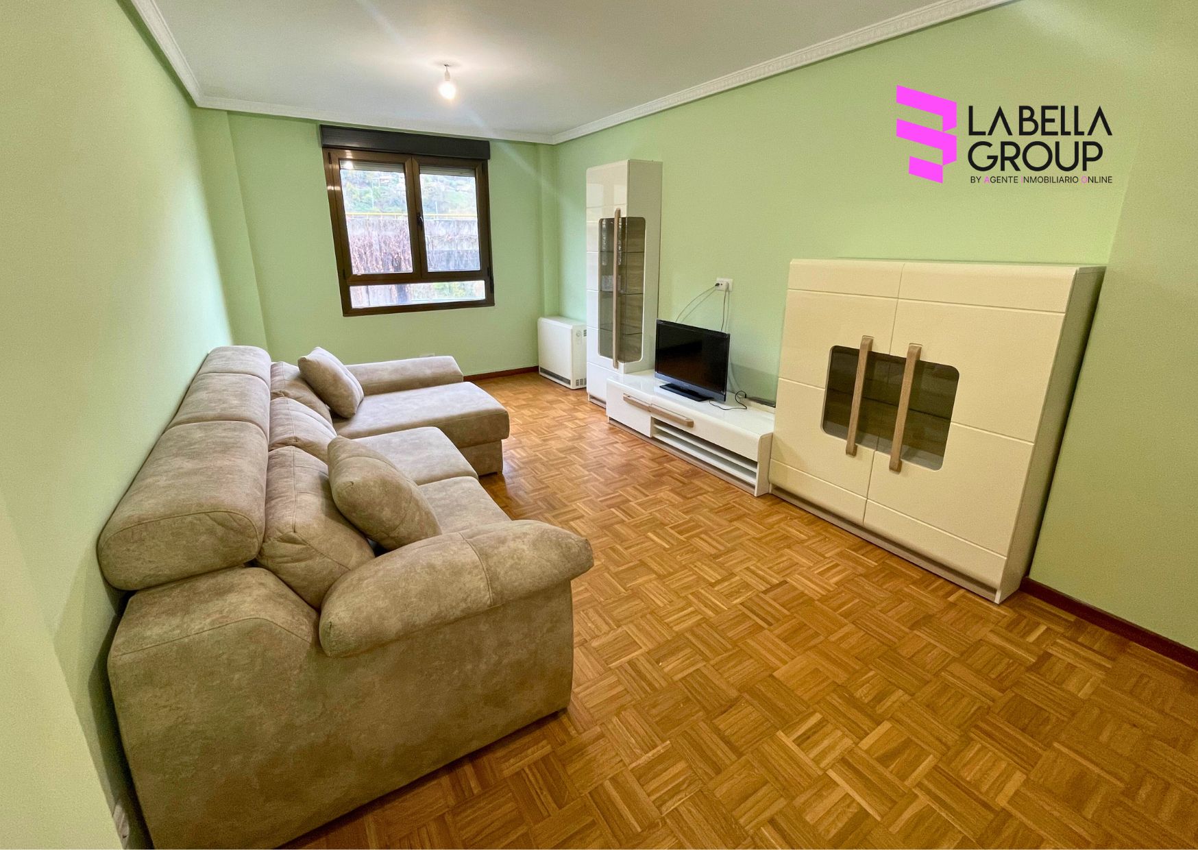 Living room of Flat for sale in Mieres (Asturias)  with Heating, Parquet flooring and Terrace