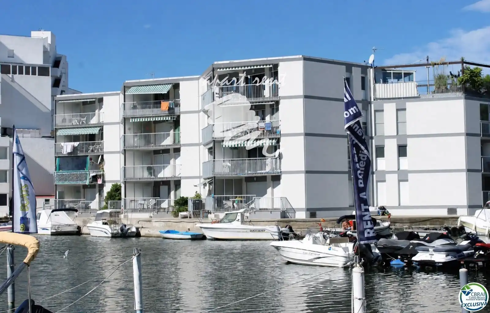 Exterior view of Flat for sale in Roses  with Terrace, Furnished and Balcony