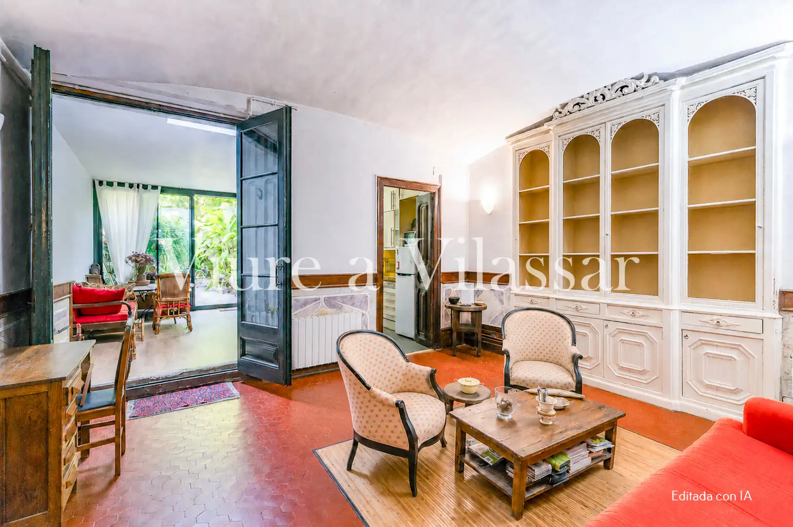Sala d'estar de Casa adosada en venda en Vilassar de Mar amb Aire condicionat, Calefacció i Jardí privat