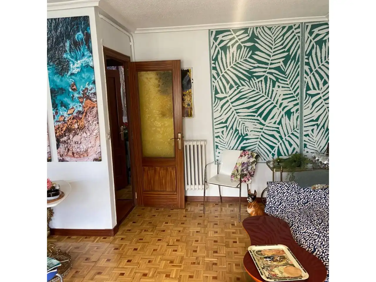 Sala de estar de Piso en venta en León Capital  con Calefacción, Terraza y Trastero