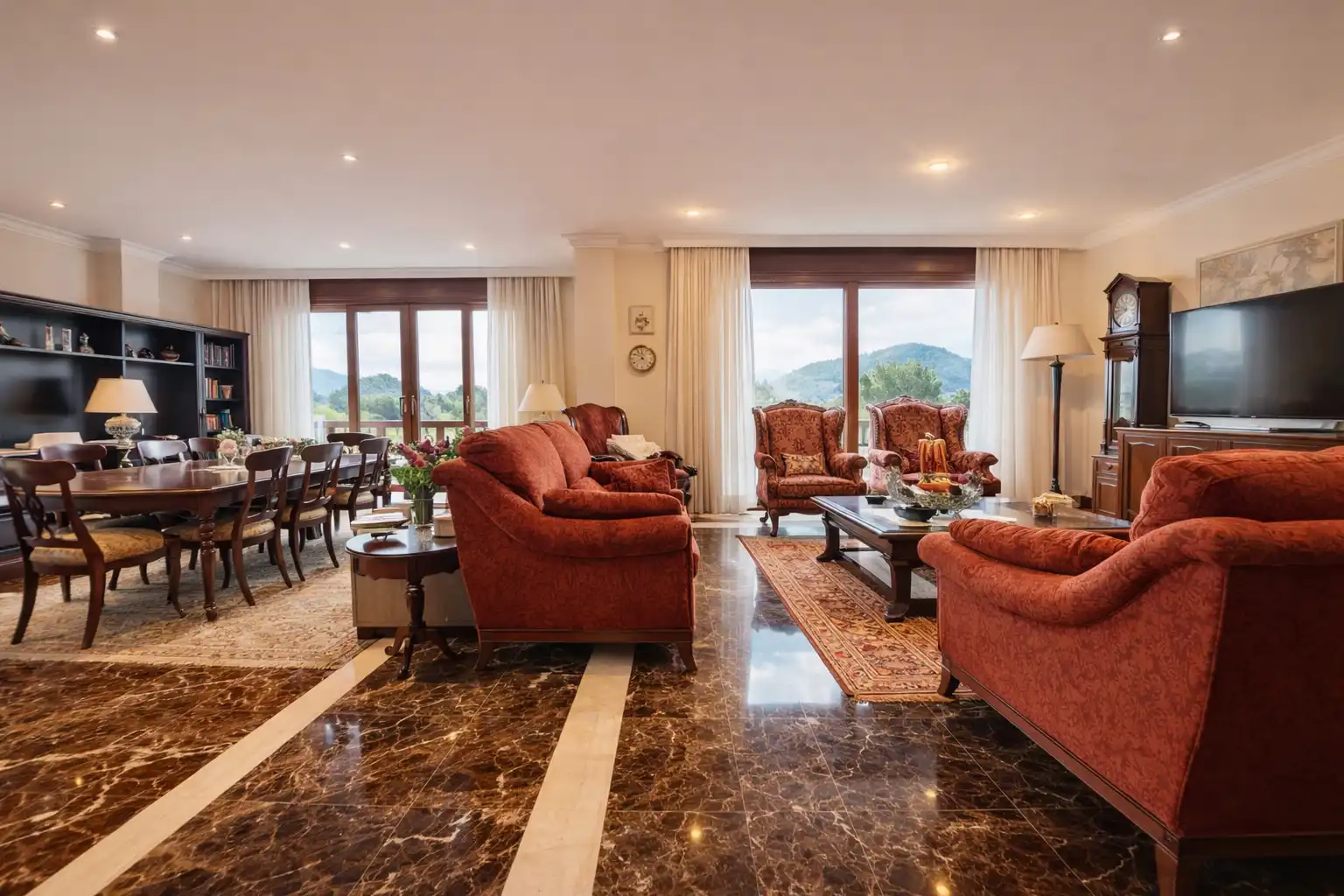 Sala de estar de Casa o chalet en venta en Vigo  con Calefacción, Jardín privado y Parquet