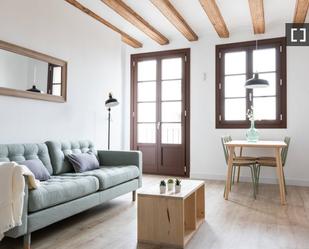 Sala d'estar de Pis de lloguer en  Barcelona Capital amb Aire condicionat, Calefacció i Moblat