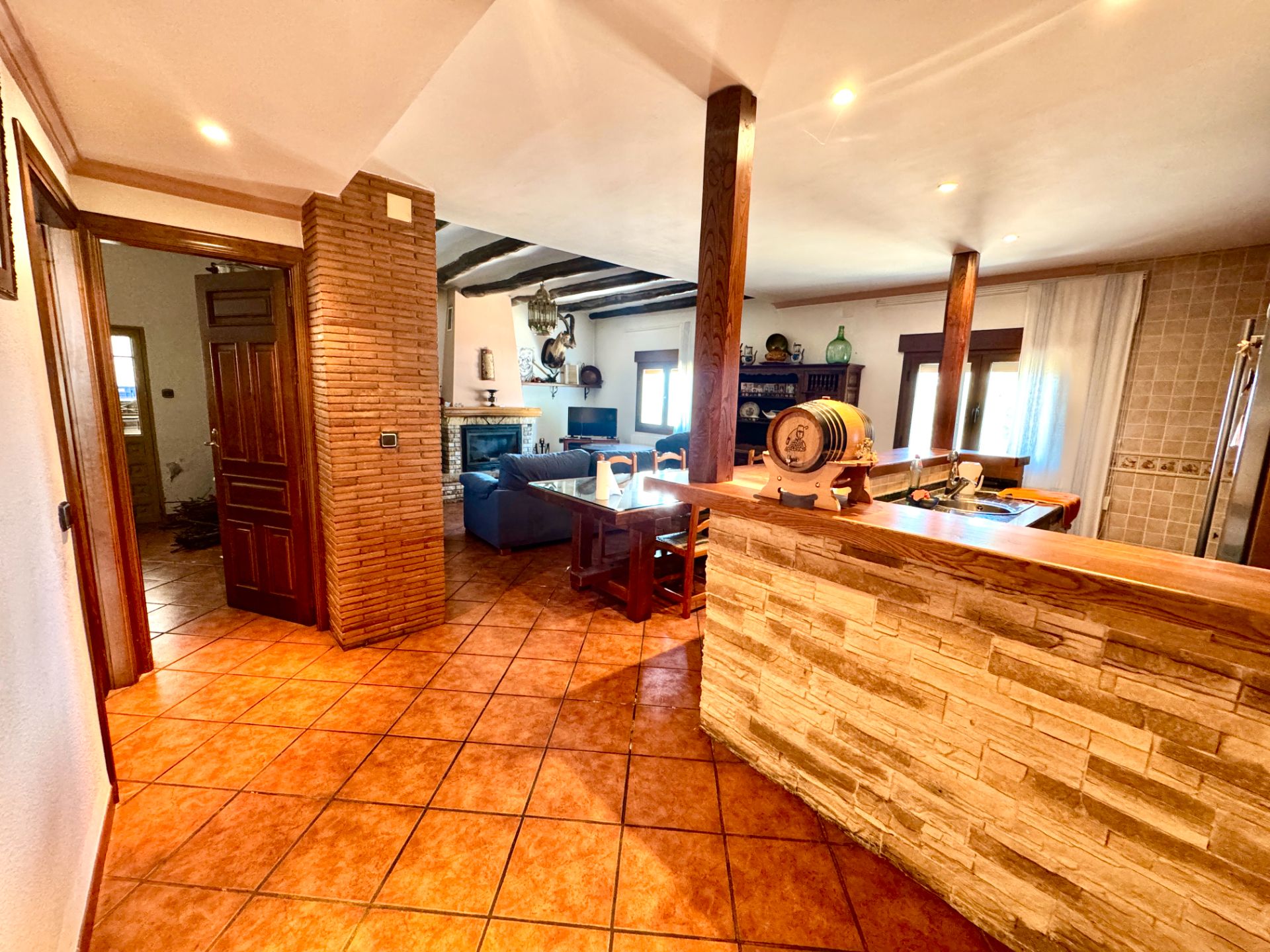 Kitchen of House or chalet for sale in Pórtugos  with Heating, Terrace and Storage room