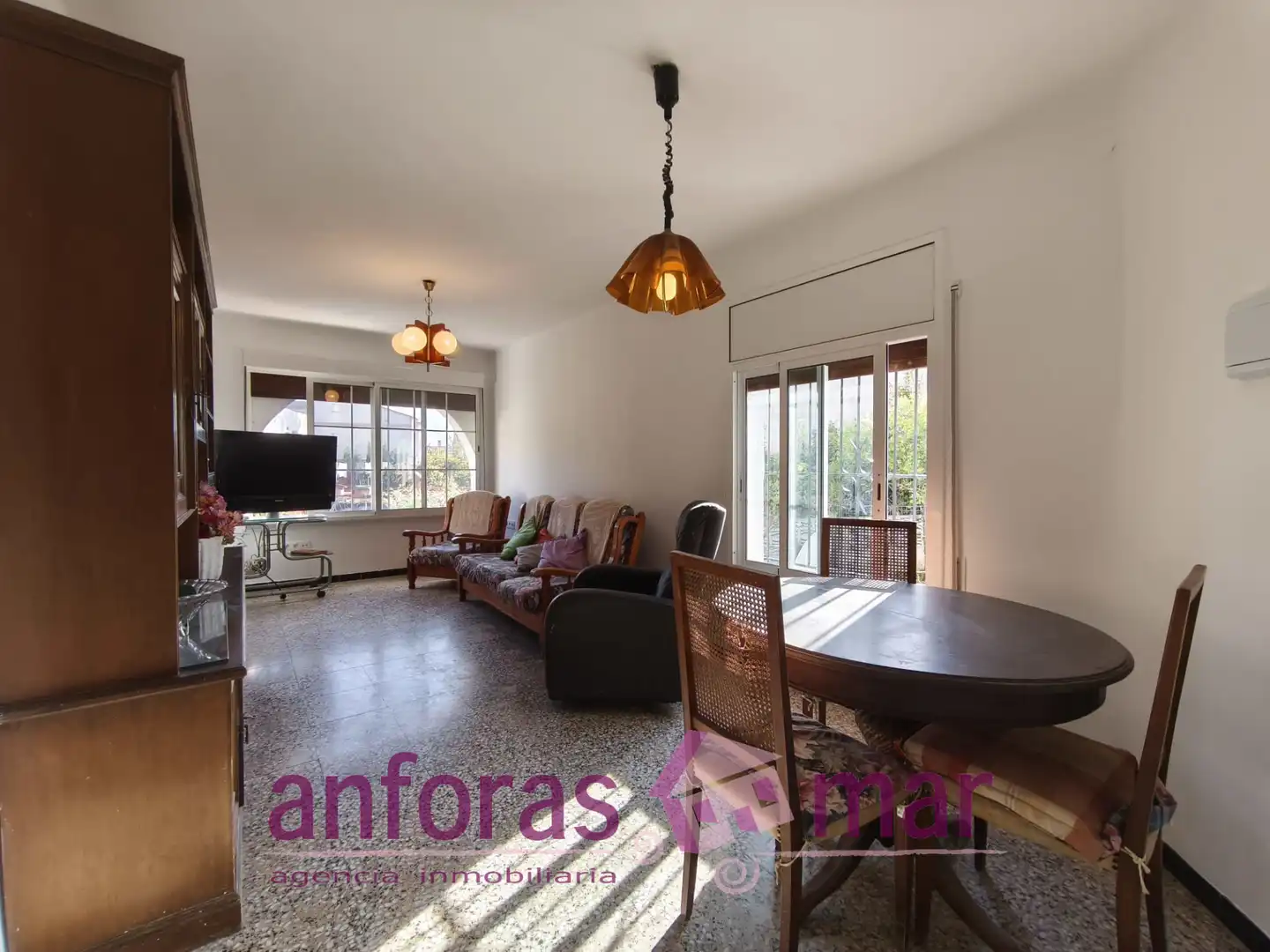 Wohnzimmer von Erdgeschoss zum Verkauf in Creixell mit Heizung, Möbliert und Balkon