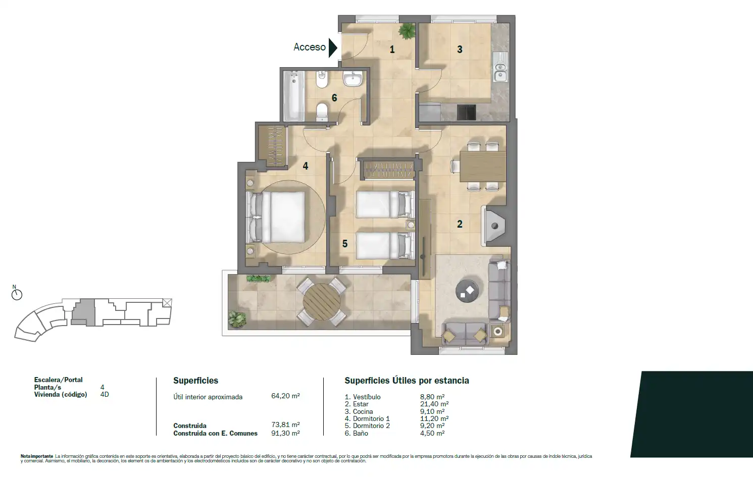 Appartement à vendre à C/ Termas, esq. C/ Eras