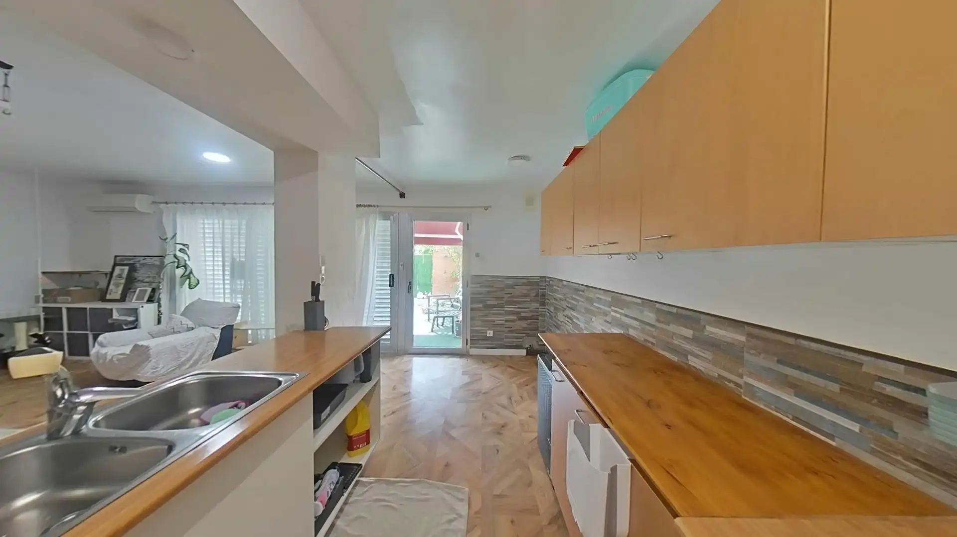 Kitchen of Ground floor for sale in Sabadell  with Air Conditioner, Parquet flooring and Terrace