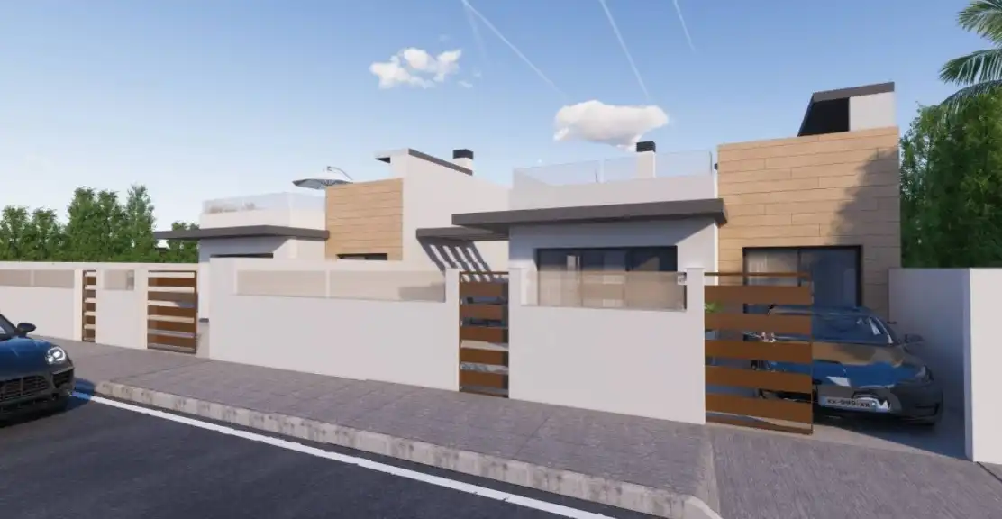 Vista exterior de Casa o chalet en venta en Torre-Pacheco con Aire acondicionado, Jardín privado y Terraza