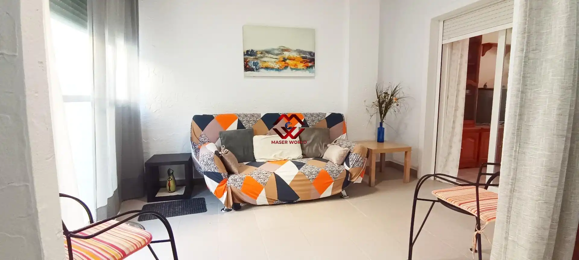 Sala de estar de Planta baja en venta en Mazarrón con Jardín privado, Terraza y Trastero