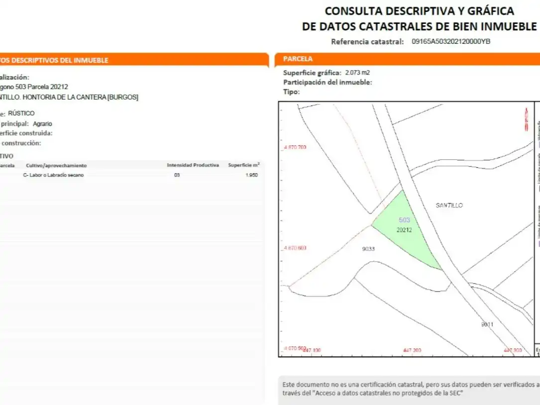 Residencial en venta en Hontoria de la Cantera