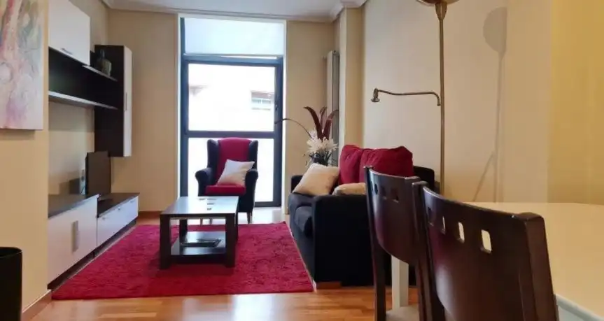 Living room of Flat for rent in Ourense Capital   with Heating, Furnished and Balcony