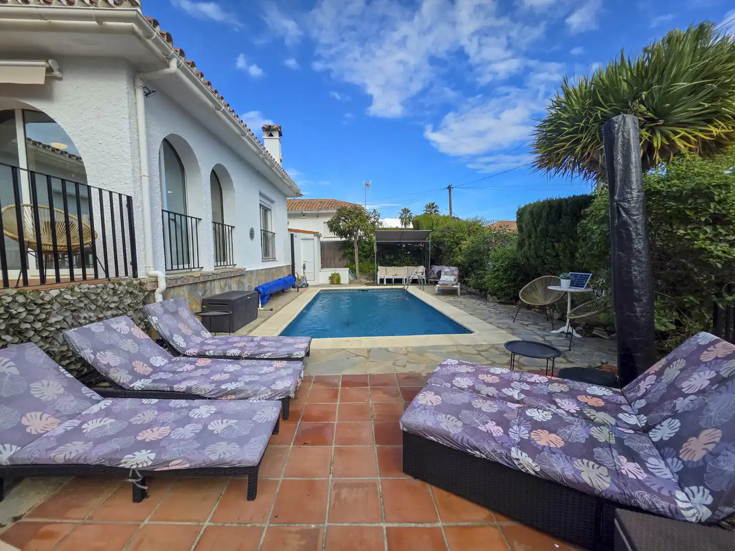 Exterior view of Houses for sale in Manilva  with Air Conditioner, Private garden and Terrace