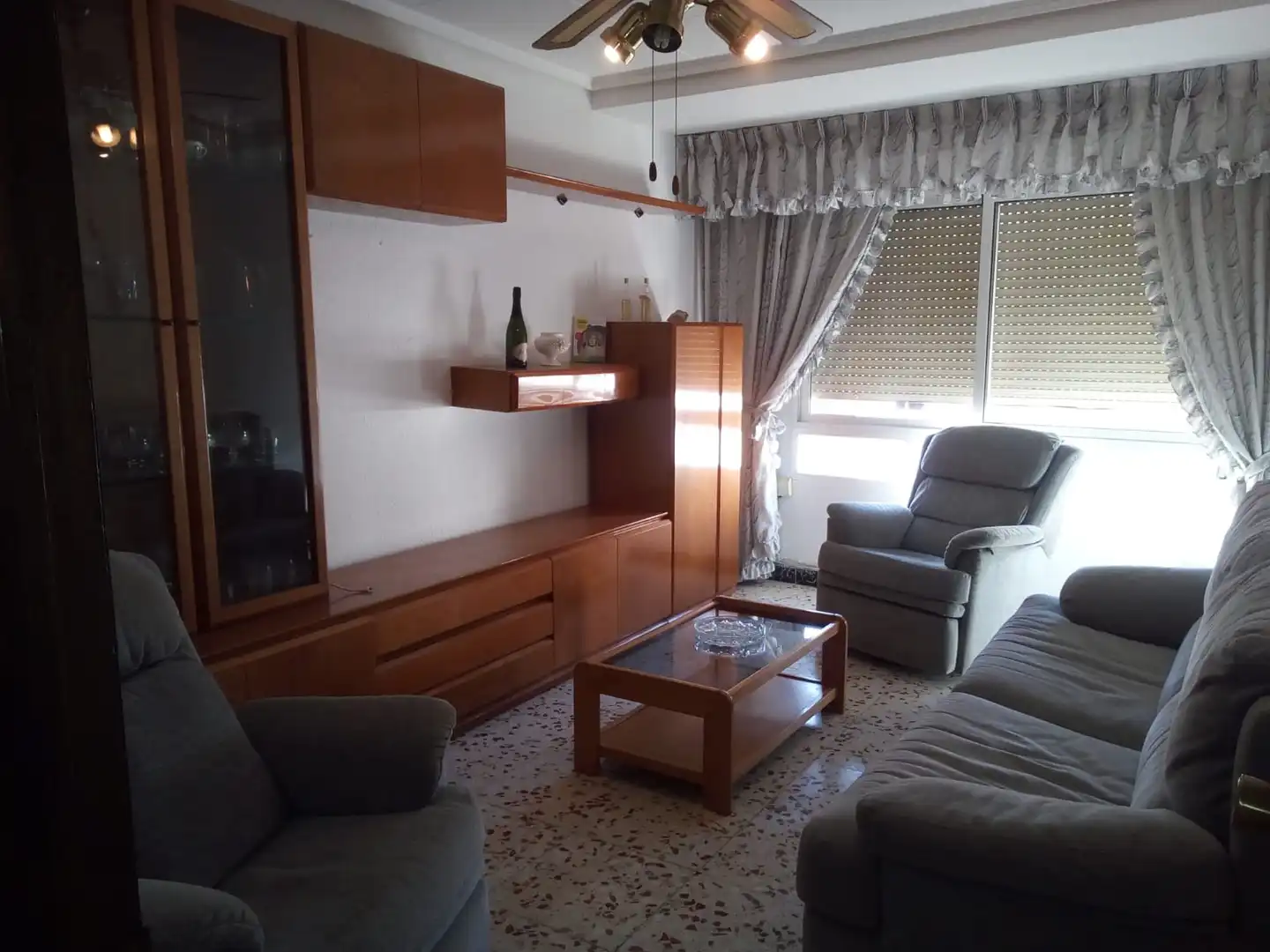 Living room of Flat for rent in Elche / Elx  with Furnished and Balcony