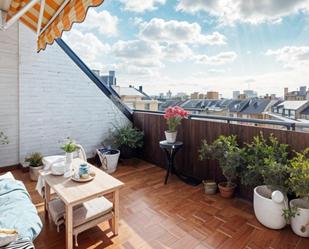 Terrace of Attic for sale in  Madrid Capital  with Air Conditioner, Heating and Private garden