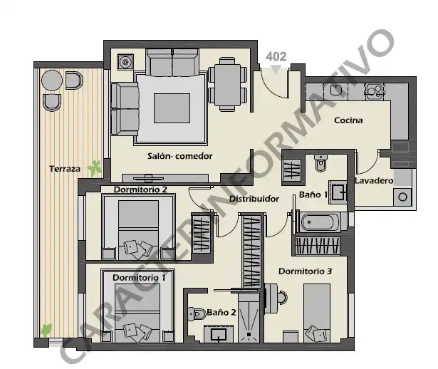 Flat for sale in Marbella  with Air Conditioner, Heating and Parquet flooring