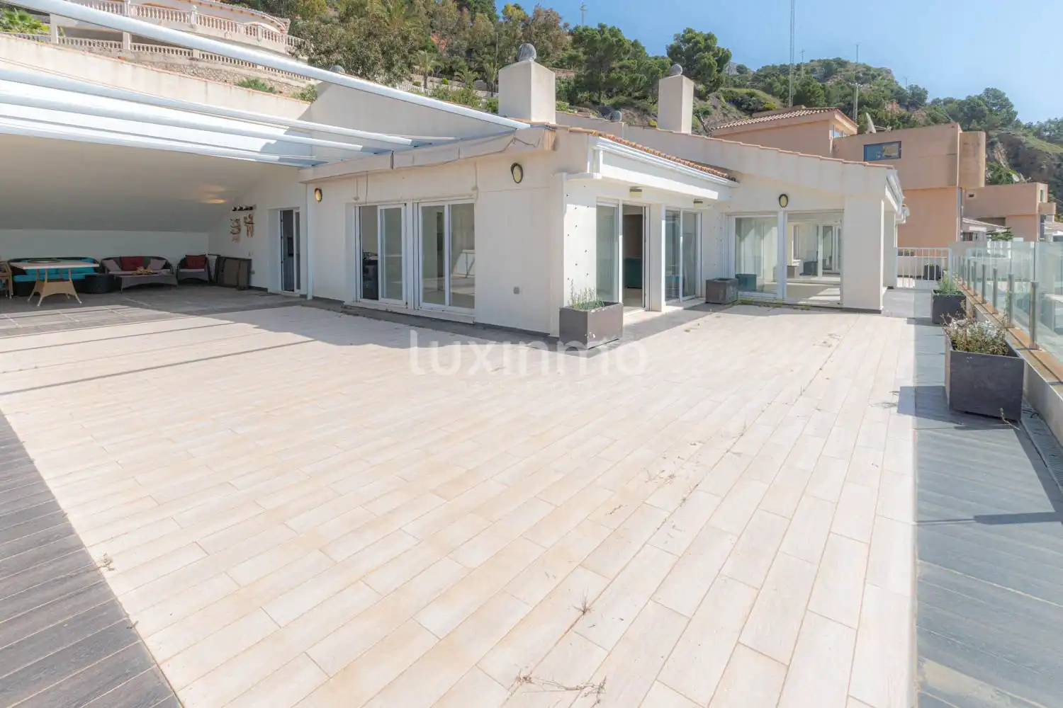 Außenansicht von Dachboden zum Verkauf in Altea mit Klimaanlage, Heizung und Privatgarten