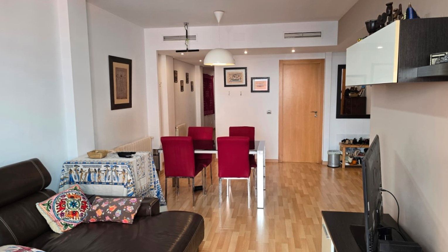 Dining room of Flat for sale in Alfara del Patriarca  with Air Conditioner, Parquet flooring and Terrace