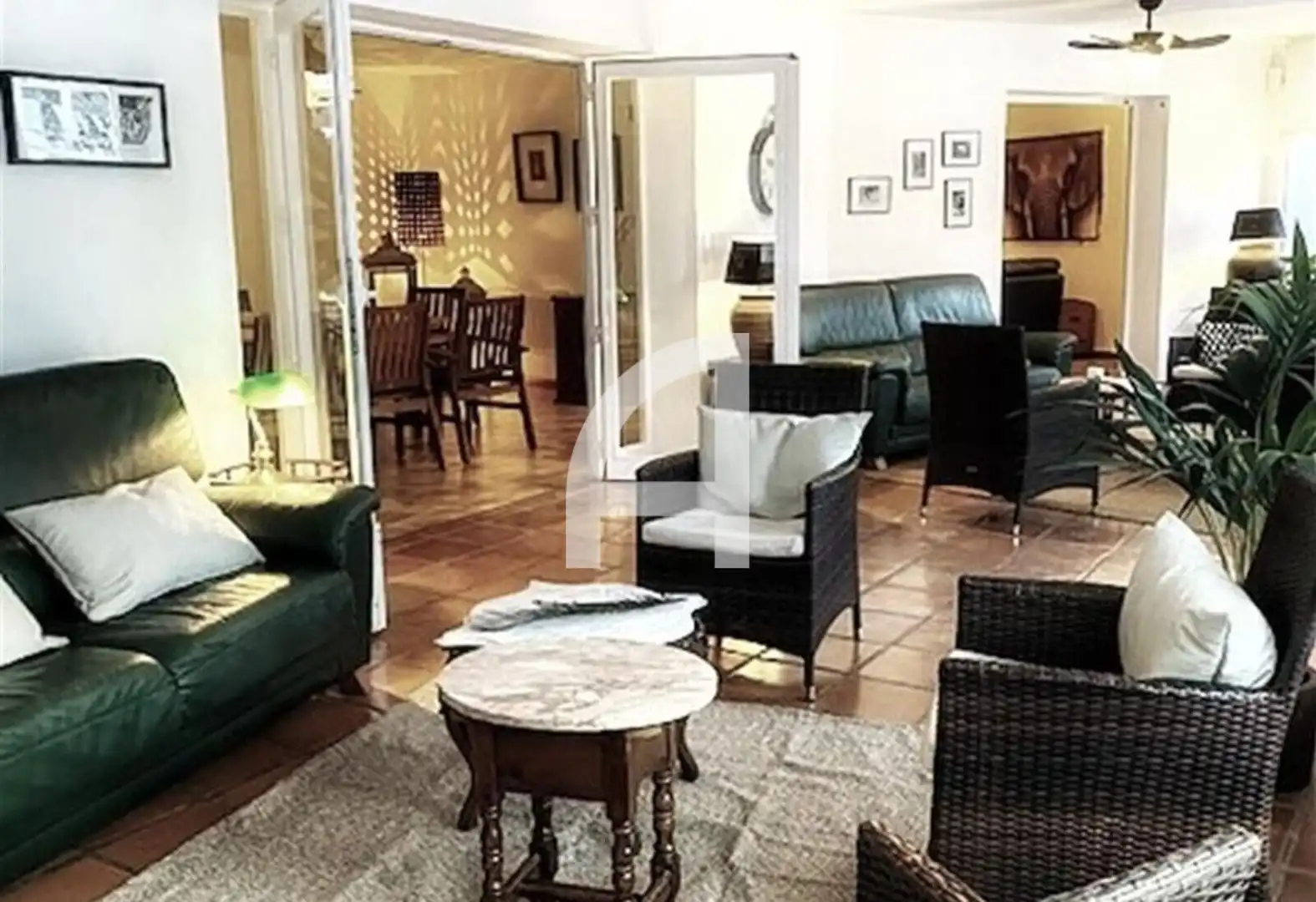 Sala de estar de Casa o chalet de alquiler en Mijas con Aire acondicionado, Calefacción y Terraza