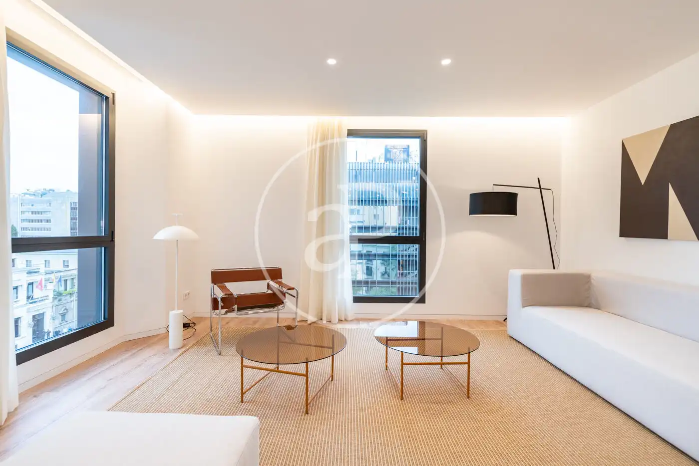 Sala de estar de Piso de alquiler en Madrid con Aire acondicionado, Calefacción y Amueblado