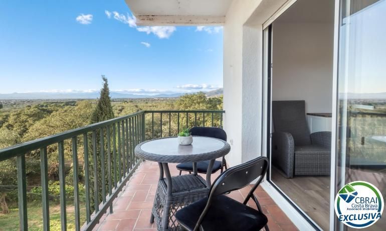 Balcony of Flat for sale in Roses  with Heating, Swimming Pool and Furnished