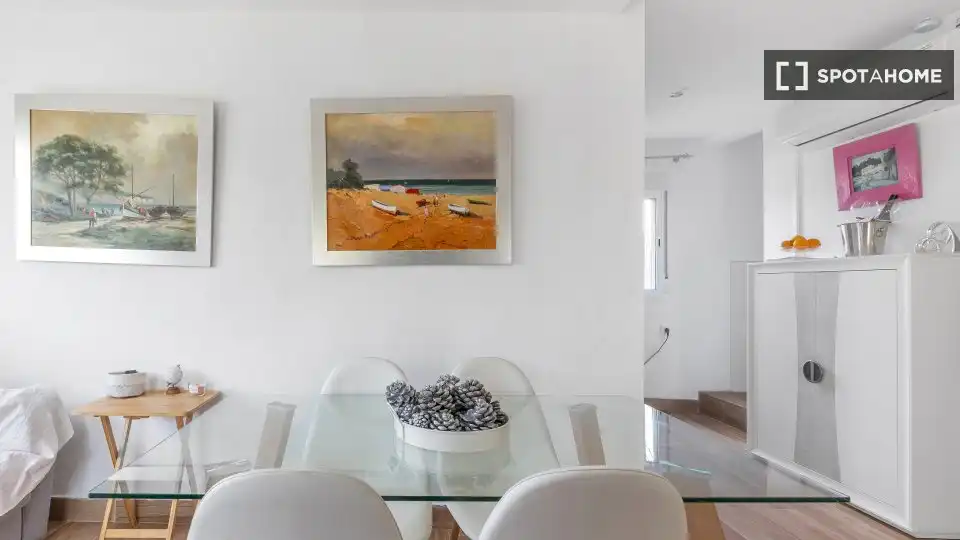 Dining room of Apartments for share in Muro de Alcoy  with Air Conditioner, Terrace and Furnished